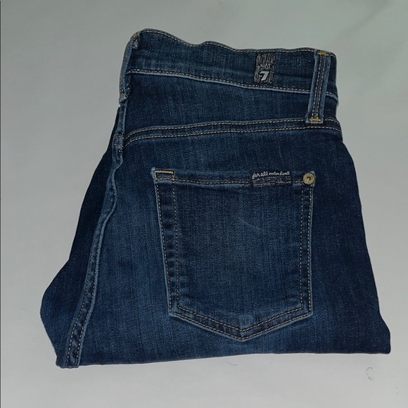7 For All Mankind The High Waist Skinny Size 27 - Picture 3 of 16